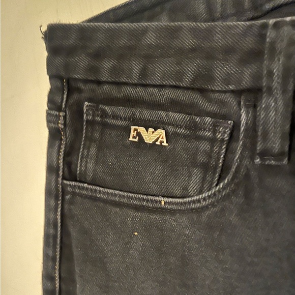 Emporio Armani Gold Series Mens Slim Fit Black Gold Jeans 6Z1J00 1D2JZ 0005 - Picture 6 of 16